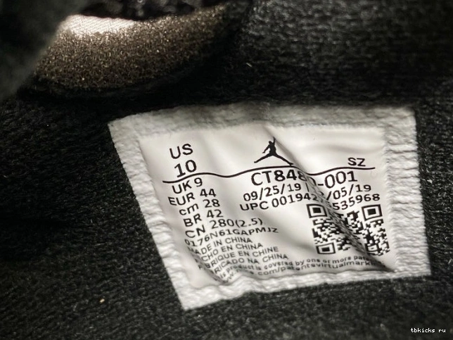 Rep TB Air Black CT8480-001 5 Jordan Off-White x 0714